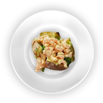 Baked Potato With Prawn Mayo 